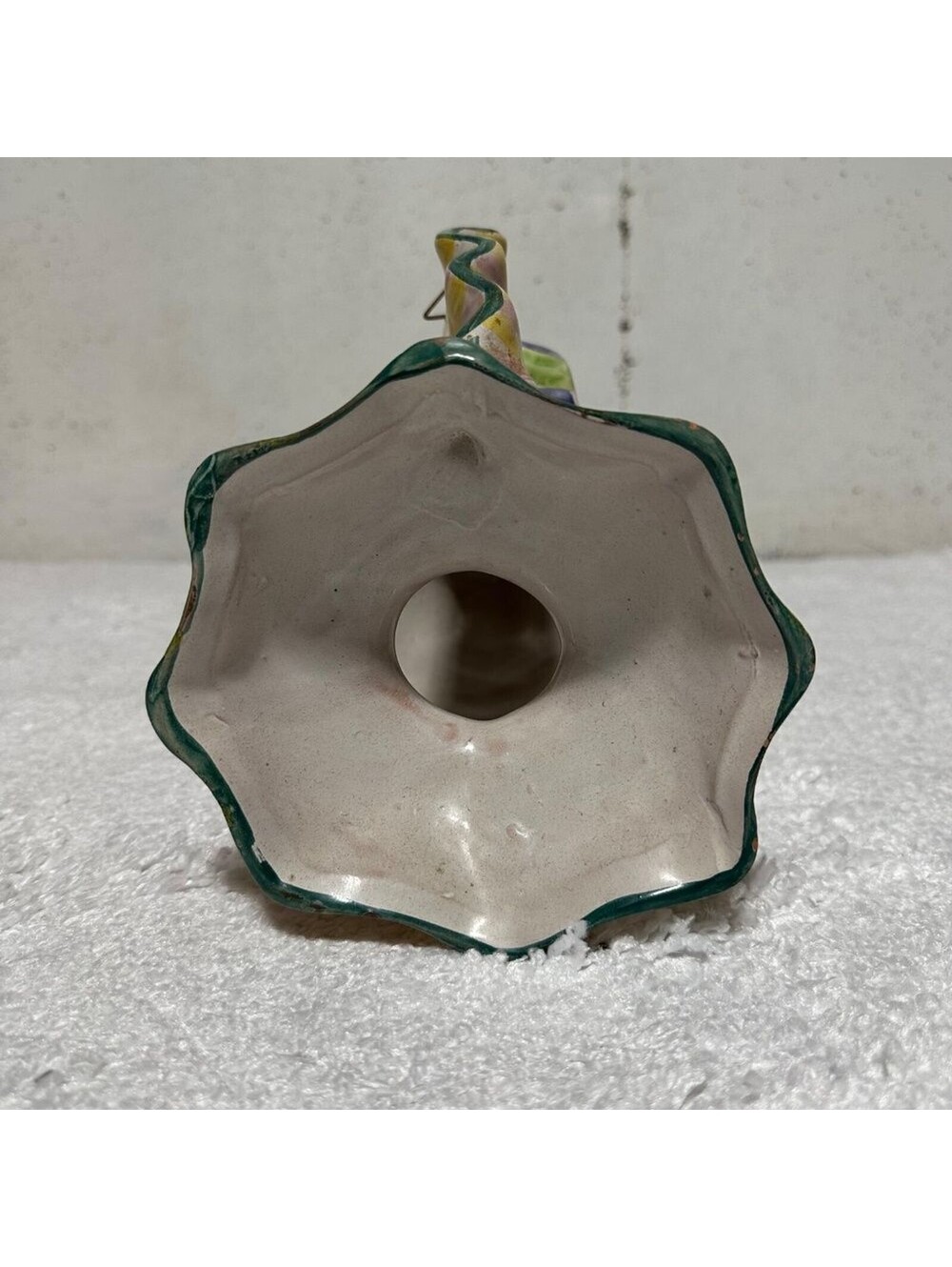 Hand-Painted Ceramic Fish Shaped Vase - Picture 5 of 9